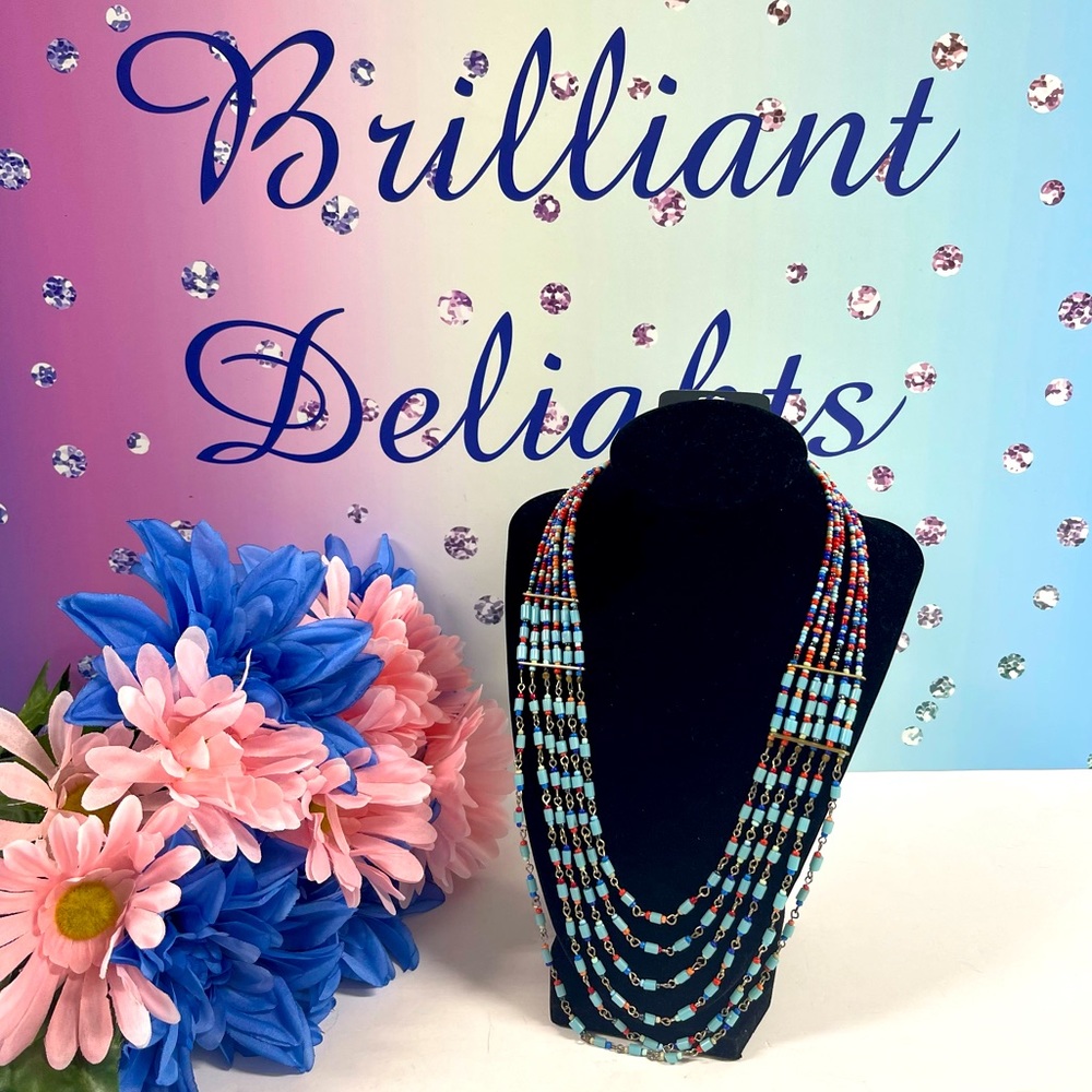 🌼NWT ZAD SANTA BARBARA BEADED NECKLACE